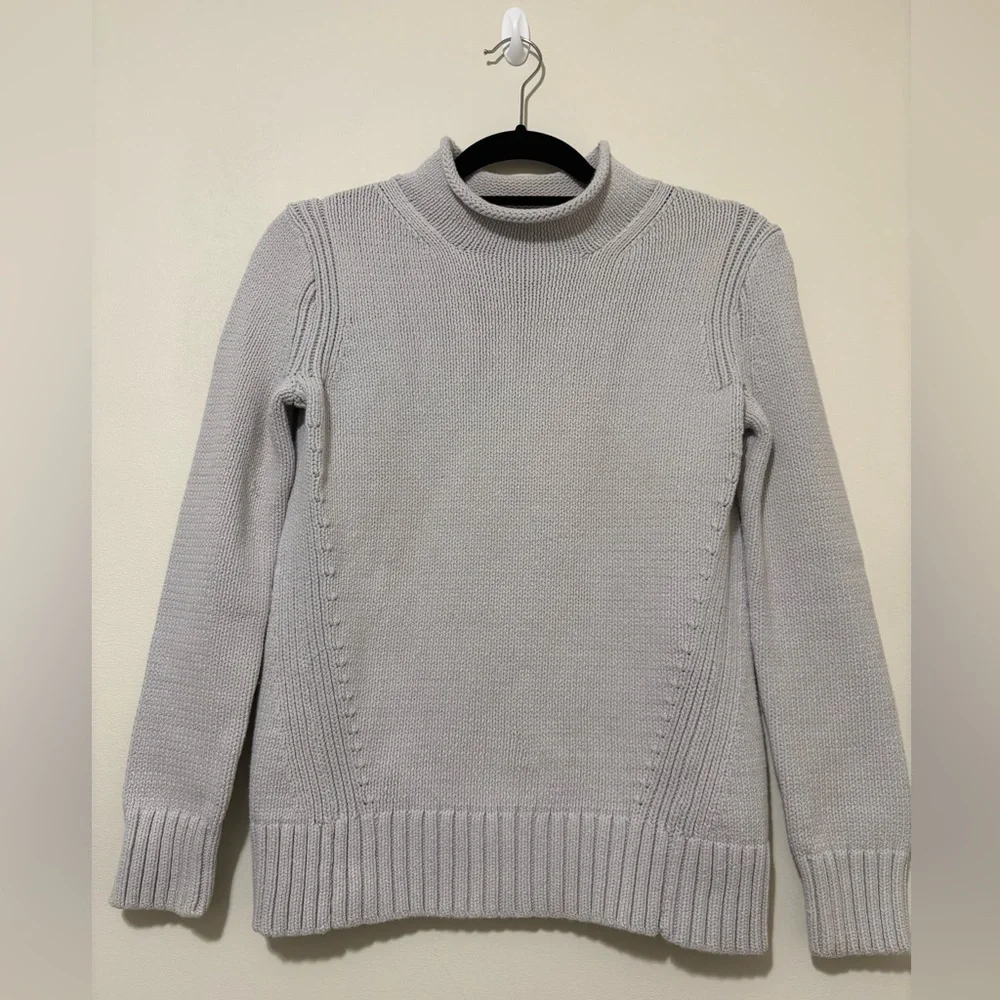 J CREW ALWAYS 1988 Rollneck Sweater Gray Cotton Size XS - Picture 4 of 14